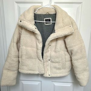 Abercrombie & Fitch sherpa puffer jacket